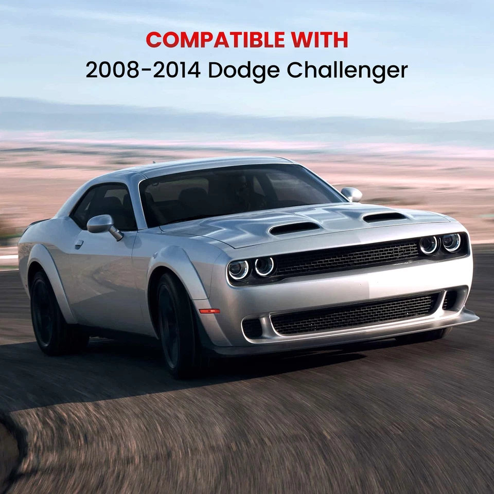 Conjunto de cerradura de pestillo de puerta 2 piezas para Dodge Challenger 2011-2014 delantero izquierdo y derecho Foto 4 de 4