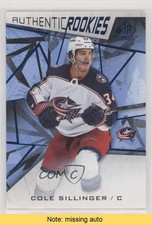 2021-22 SP Game Used Authentic Rookies Blue Cole Sillinger #121 Auto READ 0u1c