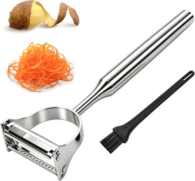 2 in 1 Vegetable Peeler, Stainless Steel Julienne Peeler, Multi-Function Design,