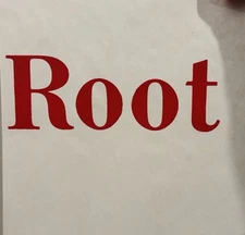 Original Vintage ROOT Mini Iron On Transfer