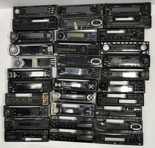 Lot of 33 Car Stereo CD Tape Faceplates Sony Pioneer JVC Kenwood Aiwa As Is