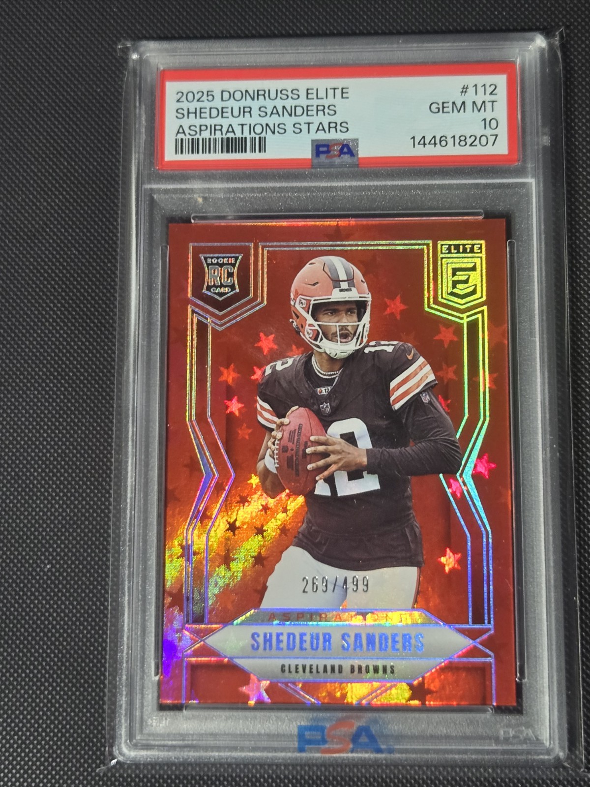 Shedeur Sanders Panini Donruss Elite #112 Aspirations Stars