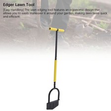 ⁺Edger Lawn Tool T Handle Stainless Steel Half Moon Lawn Edger For Garden Flower