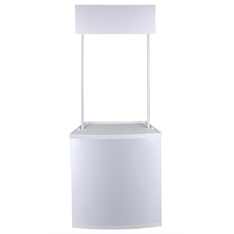 InstaHibit Plastic Promotion Counter Trade Show Display Demo Table Booth Stand