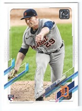 2021 Topps Series 1 Tarik Skubal Rookie RC Base #92 Detroit Tigers
