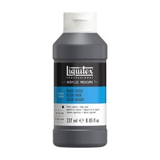 Professional Gesso Surface Prep Medium Black Acrylic Primer 237ml 8oz Paint