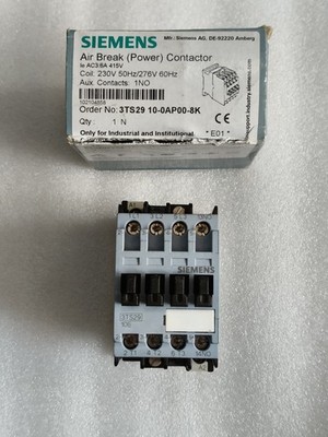 SIEMENS 3TS29-10-0AP00-8K AIR BREAK POWER CONTACTOR 230-276V FREE FAST