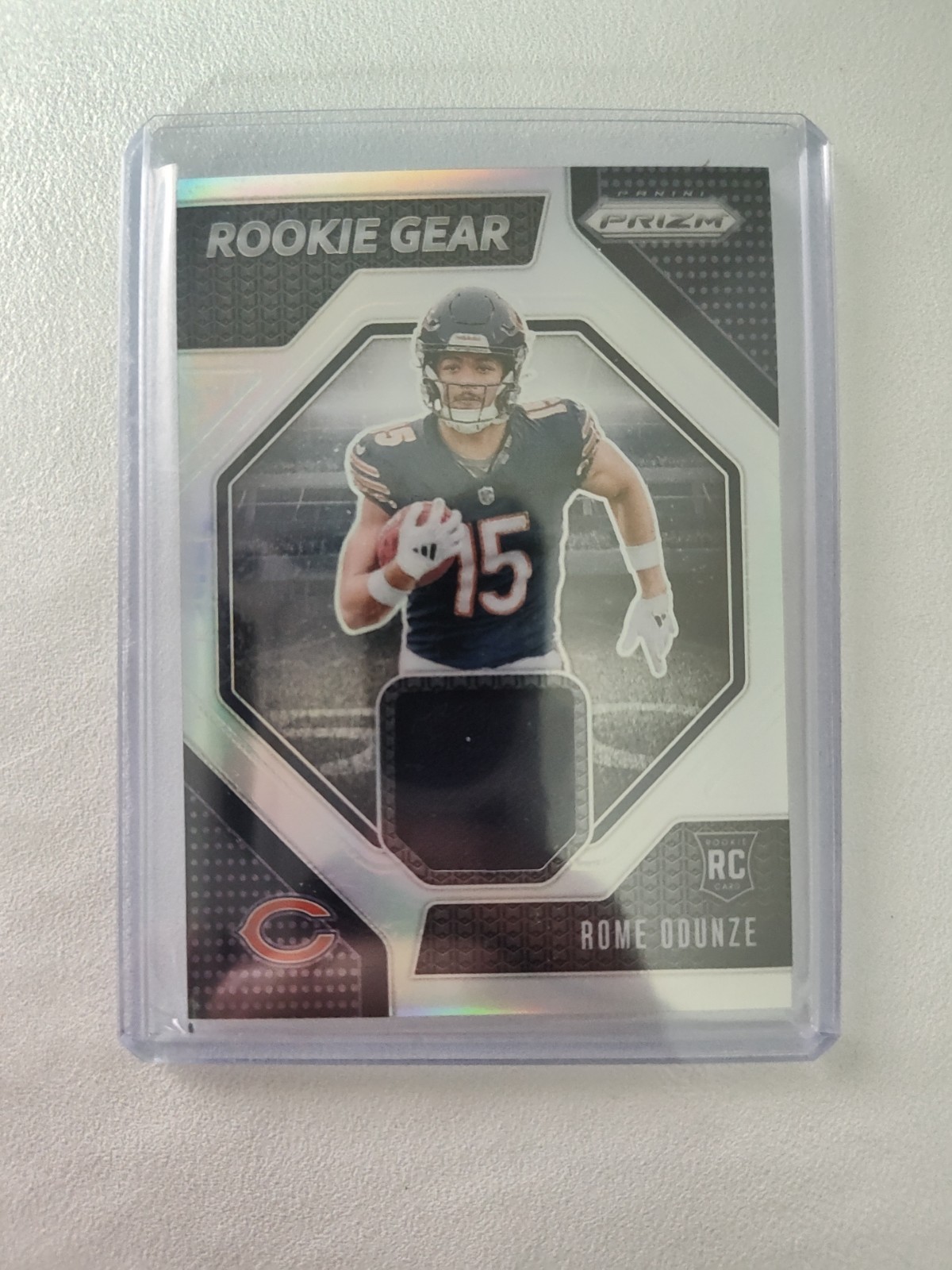 2024 Panini Prizm - Rookie Gear Rome Odunze #RG-ROE (MEM, RC)