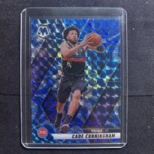 2024-25 Panini Mosaic - Cade Cunningham #74 Reactive Blue Mosaic Prizm Pistons