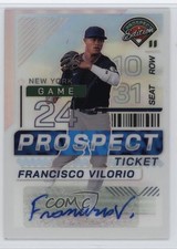 2024 Panini Prospect Edition Silver Prizm Signatures Francisco Vilorio Auto 8d2