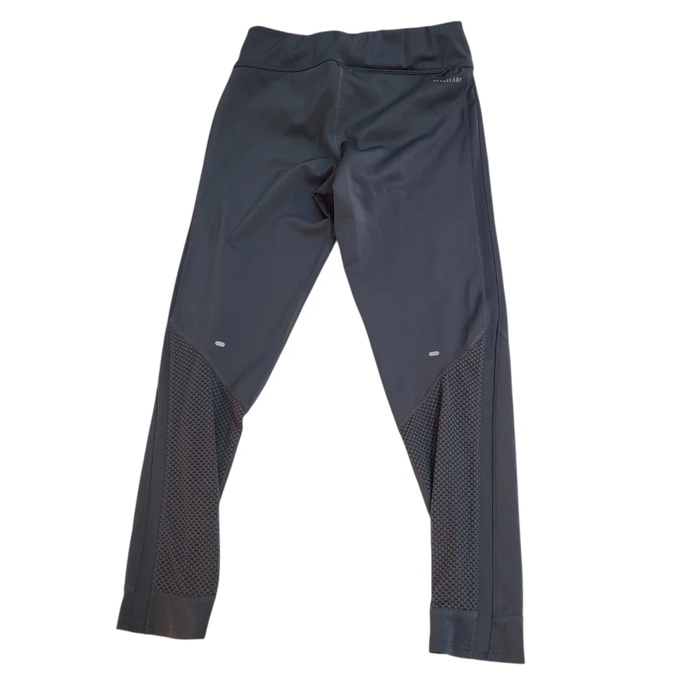 Adidas Leggings Running Aeroready Yoga Grey Cropped Women's S 8-10 W26 L23 L661 - Image 4 of 4