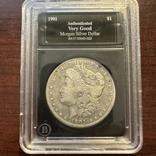 1901 O  $1 Morgan Dollar, Very Good, Bradford Slab
