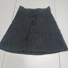 Alpine Design Womens Med Outdoor Skirt Black Stretch Modest Elastic Waist Knee