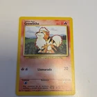 SPANISH Growlithe 28/102 Base Set Uncmmon Pokemon Card Ltly Played Ungraded