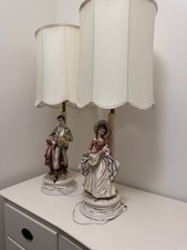 Vintage Lamp Set Boy And Girl