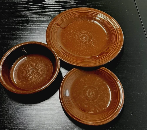 Fiestaware Chocolate Brown 3 Piece Set