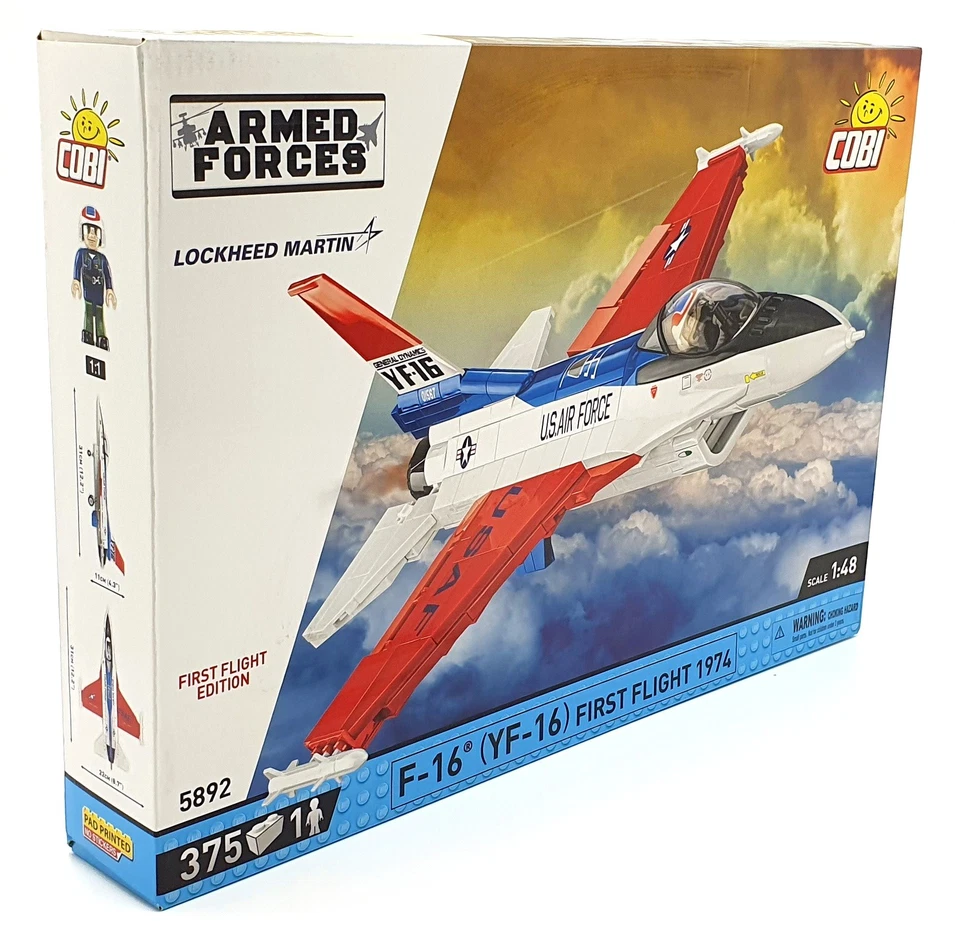 Cobi Bricks 1/48 Scale 5892 - 1974 F-16 (YF-16) First Flight Aircraft - USA - Image 4 of 4