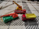 Lesney Matchbox Lot of 4 70 Grit Spreading 10 Pipe Truck 30 Wheel Crane 11 Crane