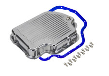 Turbo Th400 Finned Aluminum Transmission Oil Pan 2 14 Polished W Bolts For Gm Turbo Th400 Finned Aluminum Transmission Oil Pan 2 14 Polished W Bolts For Gm