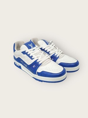 Louis Vuitton Blau LV Monogram Sneaker Turnschuhe 7 145753669