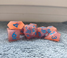 Polyedrisches RPG-Würfelset rosa transparent...