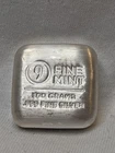 9 FINE MINT 100 GRAM  .999 FINE SILVER BAR- NR AUCTION-FREE US SHIPPING