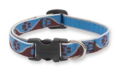 Lupine 1/2'' wide MUDDY PAWS Adjustable Nylon Dog Collar size 6-9''