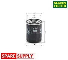 FILTRO OLIO PER HONDA MITSUBISHI SMART MANN-FILTER W 67