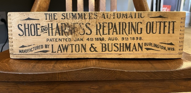 Lawton & Bushman Summers Automatic Shoe & Harness Repair Outfit Box