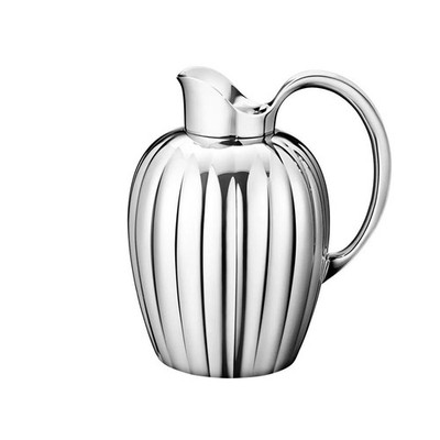 Georg Jensen Bernadotte Krug Edelstahl Wasserkrug Weinkaraffe Silber 1,6L NEU