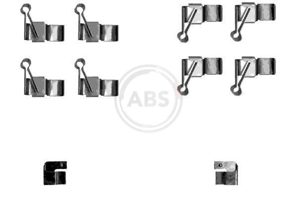 A.B.S.-OE 1238Q-OE Accessory Kit, disc brake pad for TOYOTA