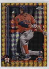 2025 Topps Chrome Gold Geometric Refractor 21/50 Jeremy Pena Peña #239 v1x