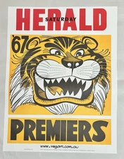 1967 Richmond Tigers WEG Premiers Poster - REPRINT