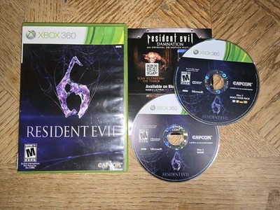 Resident Evil 6 (Microsoft Xbox 360, 2012) 2 Disc Set/w Insert - Minty Discs 