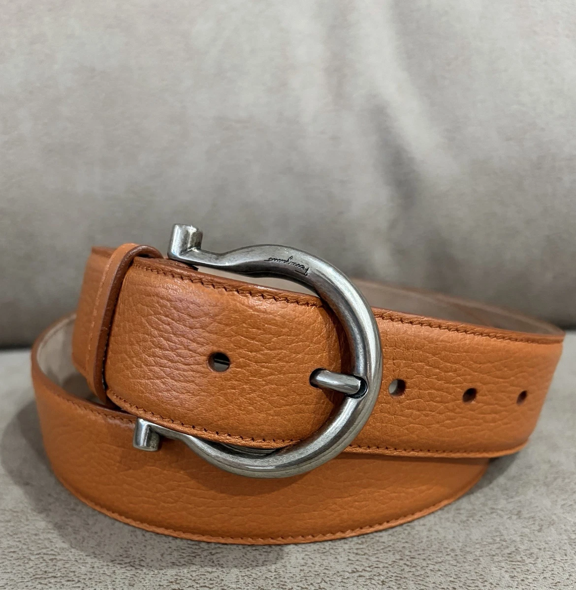 Salvatore Ferragamo Leather Brown Belts for Men for sale | eBay