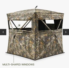 TIDEWE Hunting Blind See Through with Carrying Bag 2-3  Person Pop Up Ground