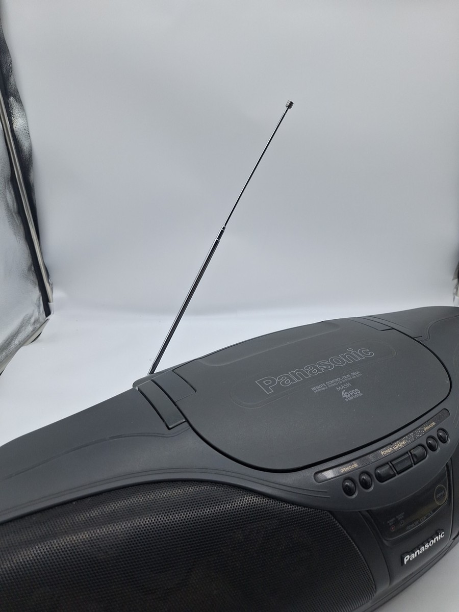 Panasonic RX-DT75 Duel Deck Stereo CD Cobra Top Works And Sounds