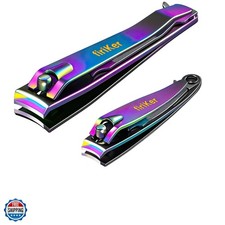 Nail Clipper Set, Sturdy Stainless Steel Fingernails  Toenails Clippers  Na...