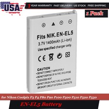 1pc Battery Replacement for Nikon EN-EL5 Coolpix P90 P100 P500 P510 P520 P530