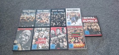 WWE DVD Set 9 Stück 2007 - 2017 Wrestling Royal Rumble Deutsch FSK 16 The Rock