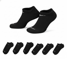 Nike Everyday Plus Cushioned No-Show Socks Black 6-Pack X-Large