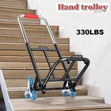 330lbs Cart Folding Dolly Collapsible Trolley Push Hand Truck Moving Warehouse
