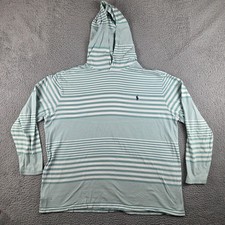 Polo Ralph Lauren Hoodie Sweatshirt Mens 2XB Green Pullover Pony Logo Hooded