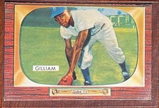 1955 Bowman Jim Gilliam Rookie🚨NM💎Brooklyn Dodgers⚾️TOUGH Card!🔥Vintage