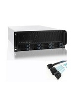 RackChoice 4U Rackmount Server Chassis 8bay 12Gbps Swappable SATA/SAS Drive B...