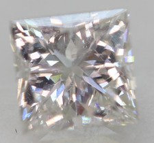 Diamant Naturel Taillé Princesse 0.58 ct F SI2 4.41X4.31mm EARTH MINED