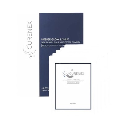 Curenex Salmon DNA Mask Korean PDRN Collagen Face Mask Glow Hydrating New