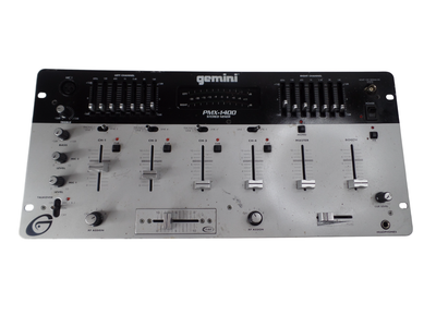 Gemini PMX-1400 Stereo Mixer-19 Inch 4 Channels Dual 7 Band