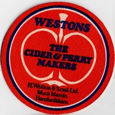 Westons The Cider & Perry Makers/VSO (Voluntary Service Overseas)ssss Beer Mat