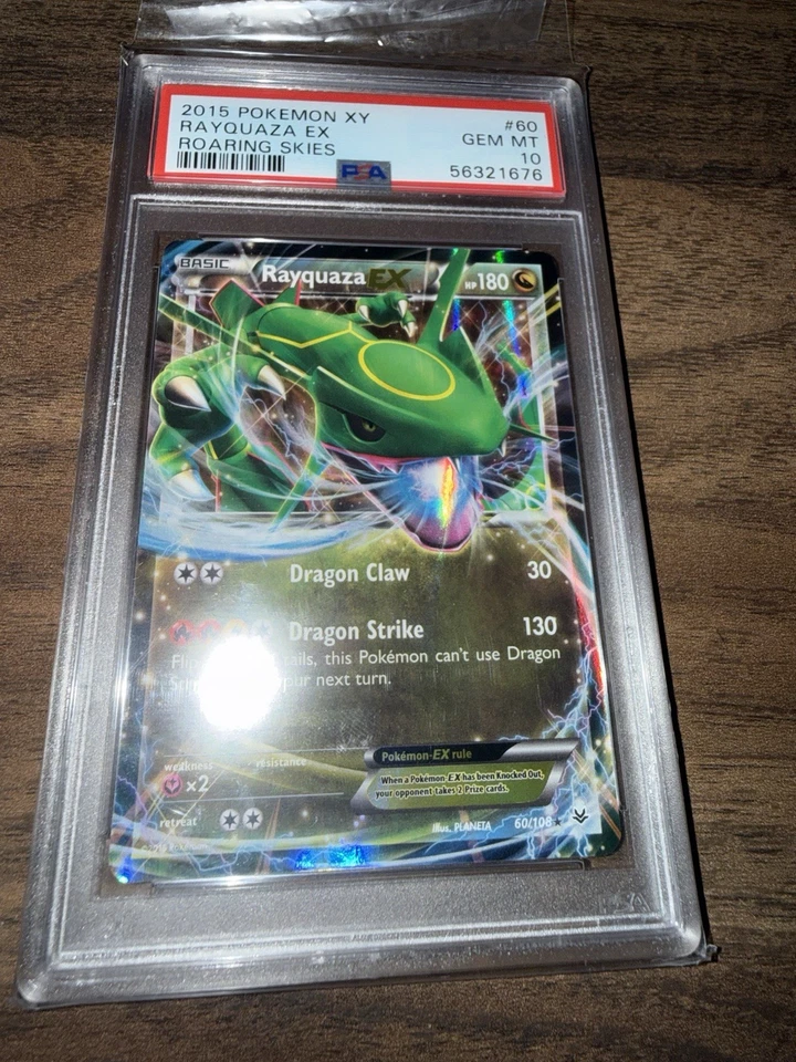 Pokémon TCG Rayquaza XY Black Star Promos Holo Card 60 Promo PSA 10 Gem Mint - Image 2 of 4
